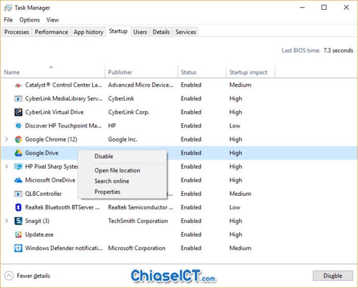 thủ thuật tăng tốc máy tính windows 10 2