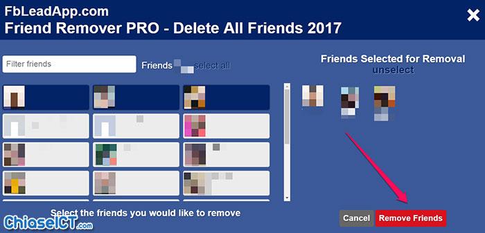 hướng dẫn hủy kết bạn hàng loạt trên facebook 6