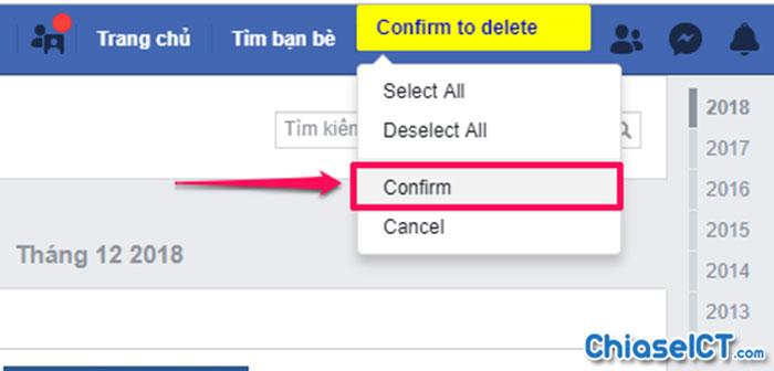 confirm delete social book post manager