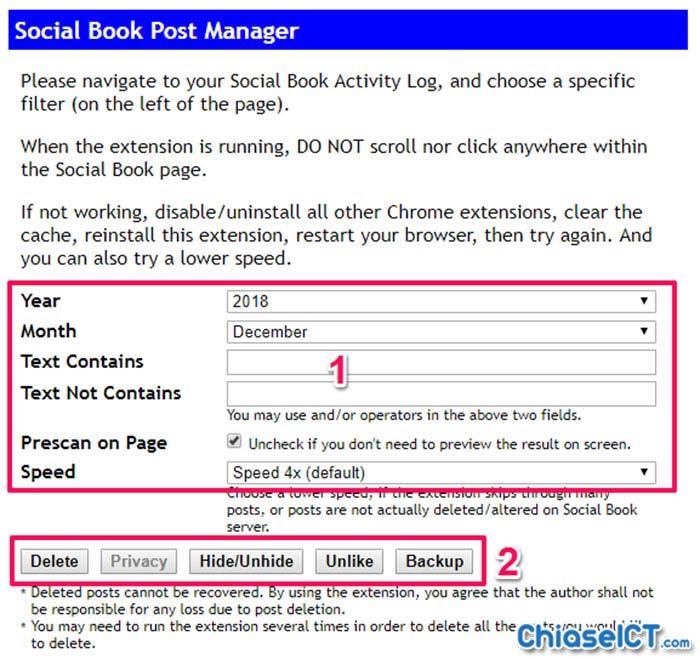 quản lý social book post manager